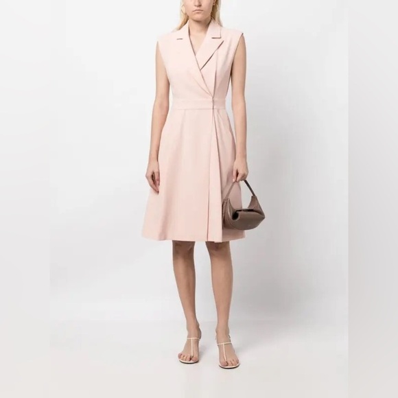 Paule Ka  Sleeveless Blazer Dress Size 38 Color Pink - Picture 1 of 7